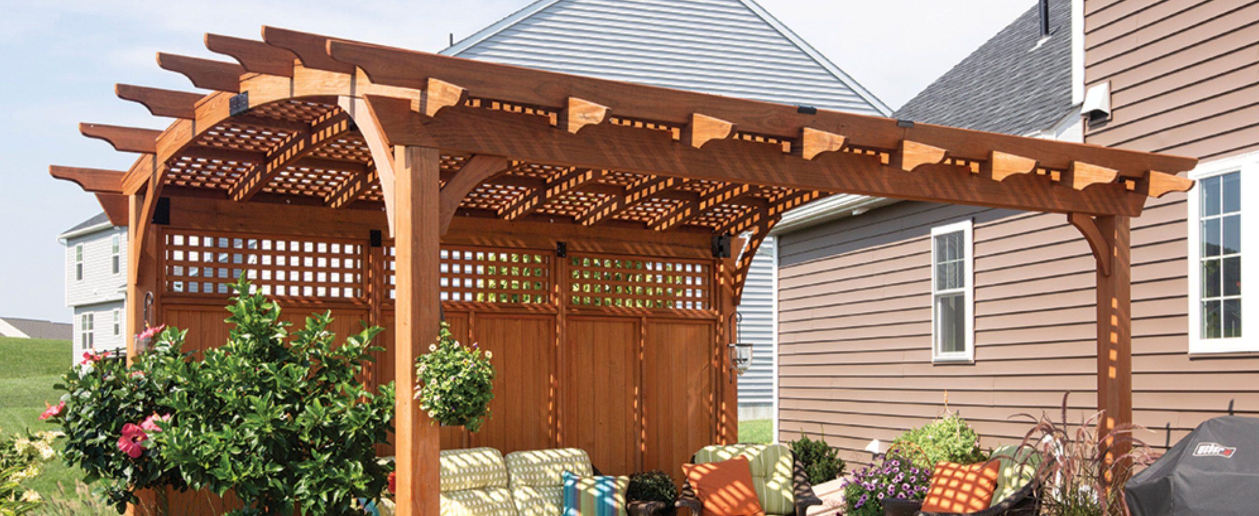 wooden pergola